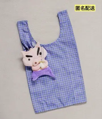 로리즈팜 짱구는 못말려 부리부리대마왕 파우치 에코백