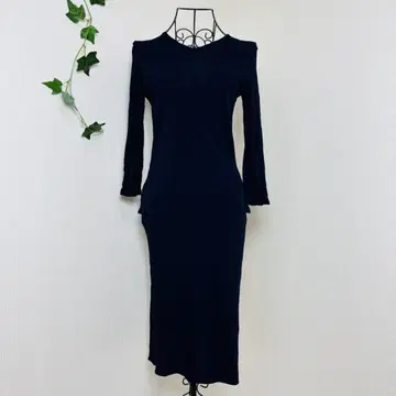 질스튜어트 JILLSTUART 니트 스커트 세트업 네이비 S