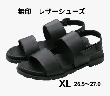 택 포함 새상품 무인양품 가죽 샌들 XL 26.5~27.0
