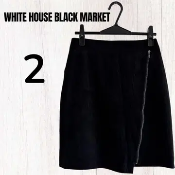 WHITE HOUSE BLACK MARKET [2] 스커트 블랙 타이트