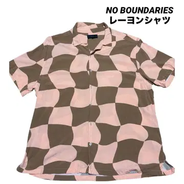 NO BOUNDARIES 레이온 셔츠 XXL 반팔 셔츠