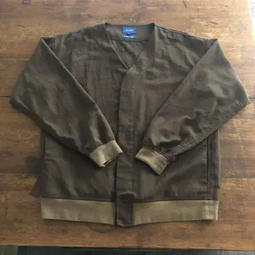 BEAMS 폴리에스테르 가디건 카키 S 새상품급