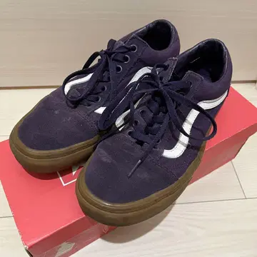 VANS 올드스쿨 26cm 보라색 껌 솔 퍼플 VANS