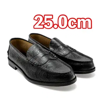 KENFORD EMBOSSED LOAFERS / BLACK PAISLEY