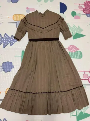 Victorian maiden 프릴 롱 원피스 베이지