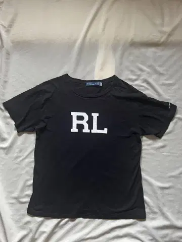레어 Polo RL 로고 블랙 티셔츠 랄프 로렌