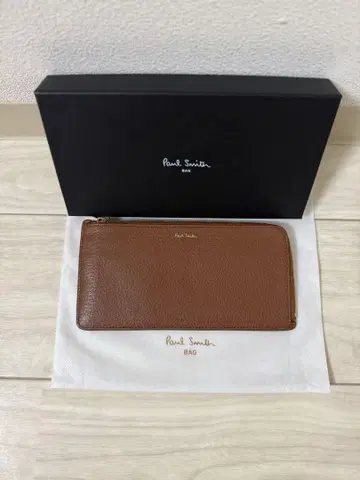 Paul Smith 브라운 가죽 프래그먼트 케이스