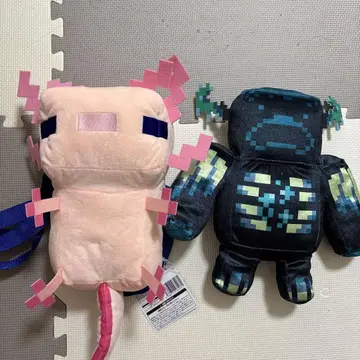 마인크래프트 샤이니 big 봉제 인형 워든 우파루파 백팩