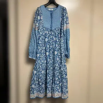 어반 리서치 인도 면 MIX 플라워 프린트 코튼 원피스 꽃무늬