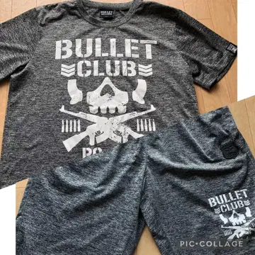 신일본 프로레슬링 x Bullet club T셔츠 하프 팬츠