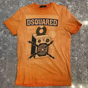 DSQUARED2 오렌지 티셔츠 사이즈 S