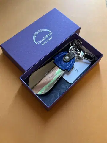 L'arcobaleno 천연 가죽 구둣주걱 키링 새상품