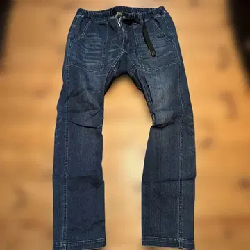 Rokx 다크 블루 스트레이트 레그 청바지 M