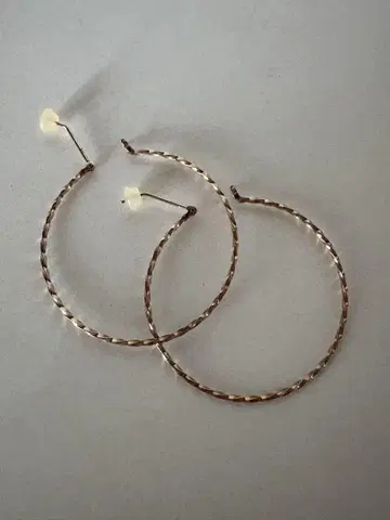 후프 귀걸이 k10 아가트