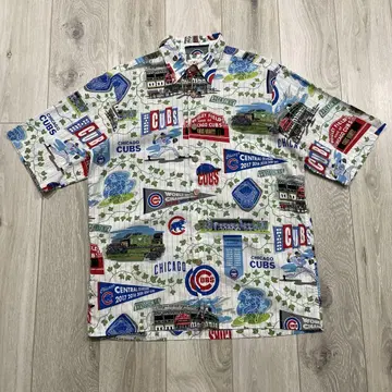 MLB 시카고 컵스 REYN SPOONER 하와이안 아로하 셔츠 S