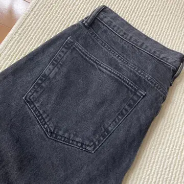 GAP 와이드 블랙 청바지 W32L32