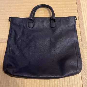 새상품급 FURLA UOMO 풀라 올 가죽 토트백 네이비 남성용
