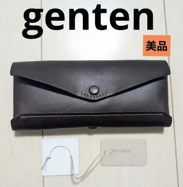 신품 genten Genten 안경 케이스 브라운
