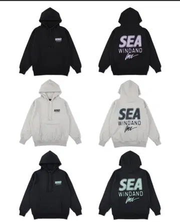 신제품 WIND AND SEA 스트레이트 후드 스웨트셔츠