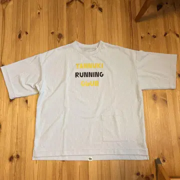 tannuki running club 빅 티셔츠 M 그레이