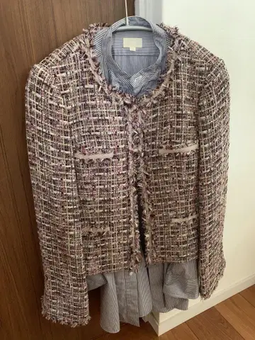 ANAYI 믹스 트위드 재킷