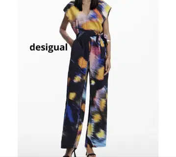미사용 desigual MOTIONLACROIX 오버롤 팬츠 S