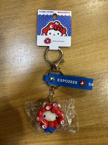 오사카 엑스포 산리오 미야쿠미야쿠 키링 키티 새 제품