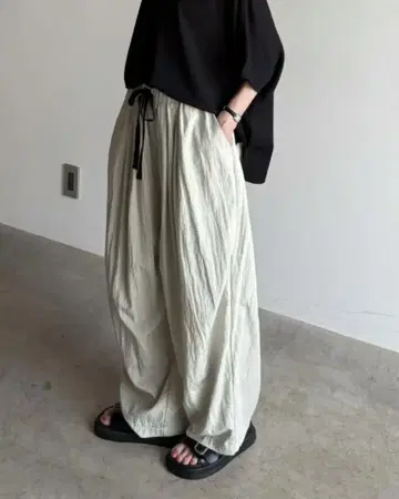 * 아룰레 * 컬러 드로우스트링 간편 팬츠