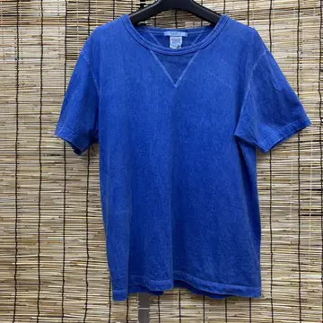 BARNS 클래식 핏 V넥 티셔츠 파랑