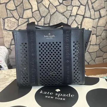 케이트 스페이드 블랙 메쉬 숄더백