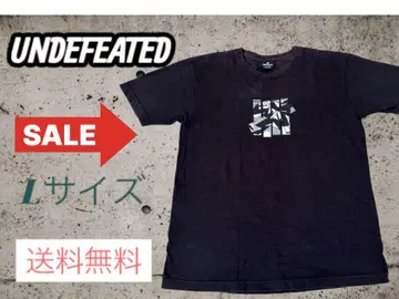 UNDEFEATED T셔츠 L 블랙 로고 브랜드 언디피티드 구제 의류