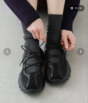 [항균] [탈취] 레이스업 발레 스니커즈