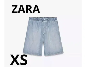 ZARA trf 데님 복서 버뮤다 팬츠 XS