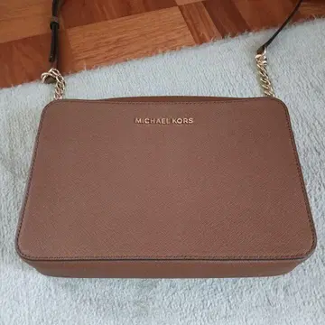 MICHAEL KORS 체인 숄더백 색상 브라운 천연 가죽, 새상품급!!
