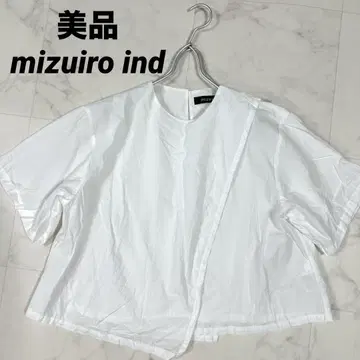 [ 새상품급 ] 23년 모델 mizuiro ind 비대칭 레이어드 셔츠