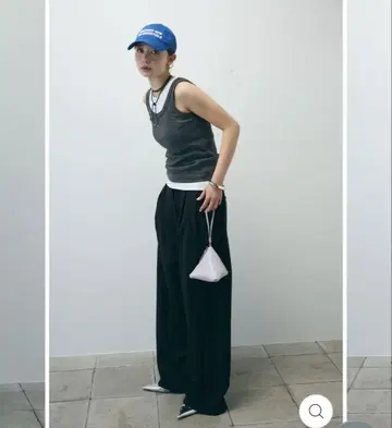 iamalph 크레이프 턱 와이드 살로펫