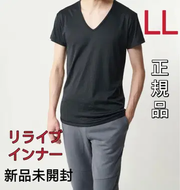 신품 남성용 LL 사이즈 리라이브 셔츠 내의 반팔 리커버리웨어