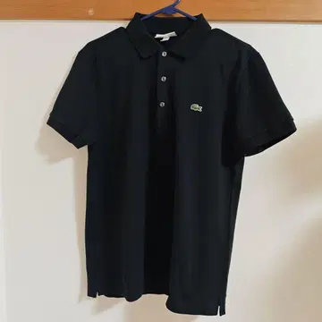 LACOSTE 블랙 피케 셔츠 PH7937L 일본제 블랙