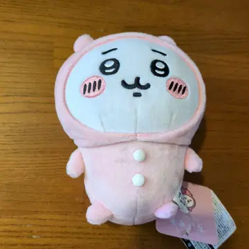 치이카와 (먼작귀) 귀여운 핑크 봉제 인형 약 20cm