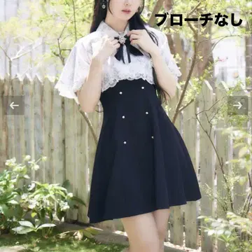 ROJITA 브로치 품절 분리형 케이프 원피스 로지타