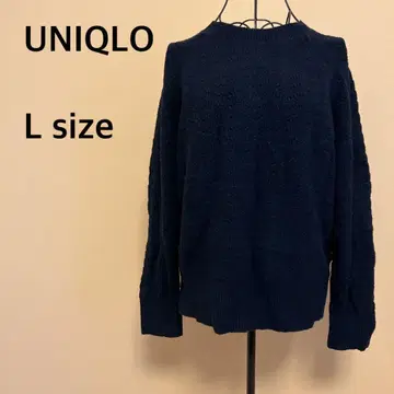 [ UNIQLO ] 여성용/니트탑/스웨터/네이비/심플