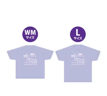 노기자카46 2025년 여름 전국 투어 티셔츠 L 사이즈