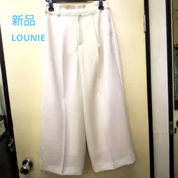 신품 LOUNIE 화이트 가우초 팬츠
