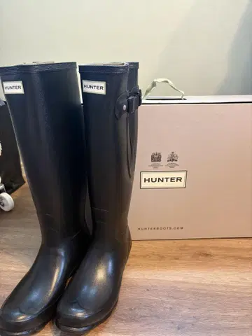 HUNTER 레인 부츠 카키 25cm 상당