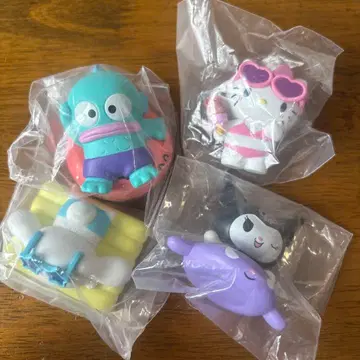 모두 함께 수영장 피규어 산리오 4점 세트