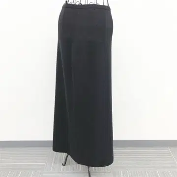 에포카 니트 롱 스커트 블랙 심플 일본제 모 100% 무지