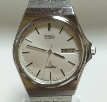 [작동품] SEIKO SilverWave 남성용 손목시계 쿼츠 실버