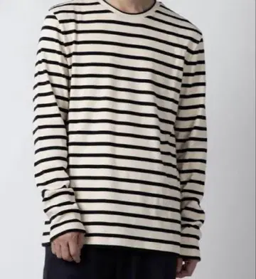 JIL SANDER+ 스트라이프 장소매 셔츠