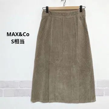 이탈리아 코듀로이 더블 슬릿 타이트 스커트 안감 없음 i209