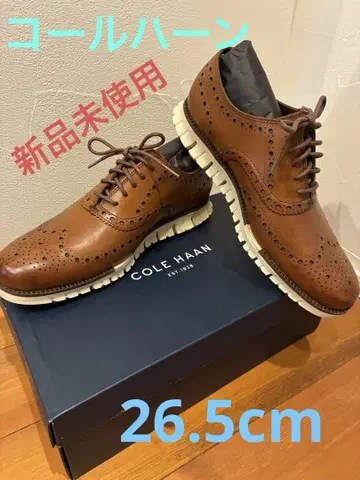 콜한 미사용 새상품 가죽 소재 26.5cm 제로그랜드
